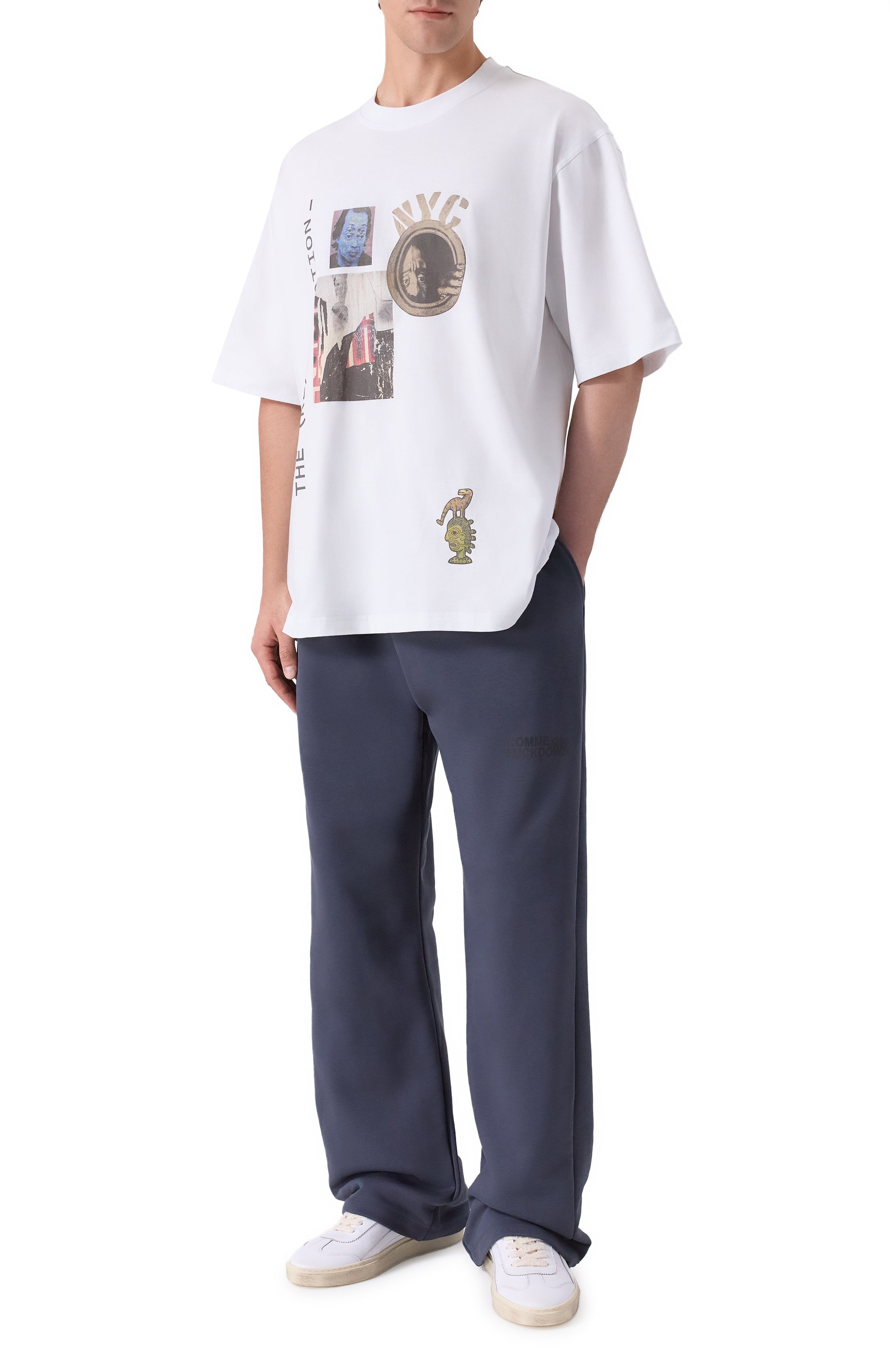 Хлопковые брюки COMME DES FUCKDOWN, арт. CFABM01849, фото 2