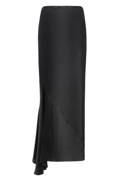 Женская атласная юбка ANN DEMEULEMEESTER, арт. B0010457/FA134
