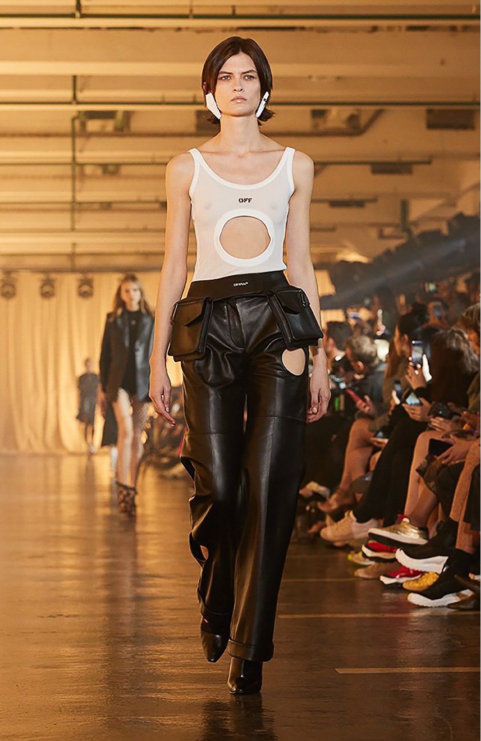 Майка из вискозы OFF-WHITE, арт. 0WAD106S20FAB0010110, фото 6