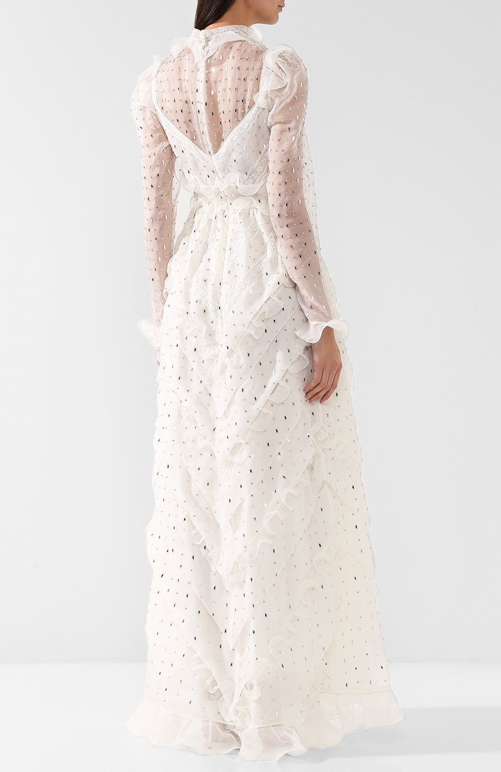 Шелковое платье VALENTINO, арт. QB2VD7Q01C8, фото 4