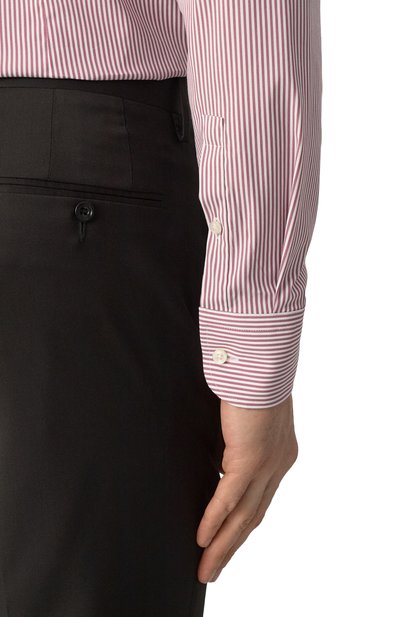 Хлопковая сорочка BOSS бордового цвета по цене 19500 руб., арт. 50533433, фото 5 Хлопковая сорочка BOSS, арт. 50533433, фото 5