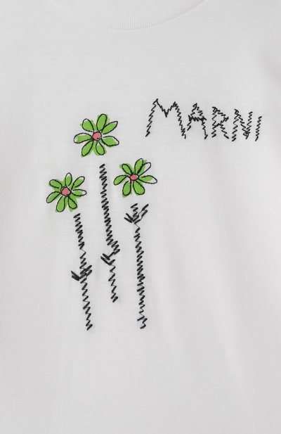 Хлопковая футболка MARNI, арт. M01435/M00RF, фото 3