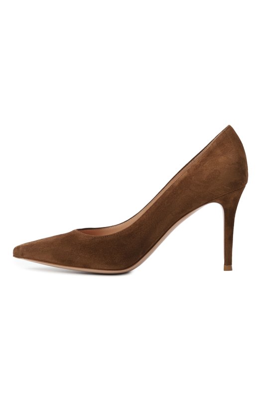 Замшевые туфли Gianvito 85 Gianvito Rossi G24580.85RIC.CAMTEXA Коричневый  G24580.85RIC.CAMTEXA Фото 4