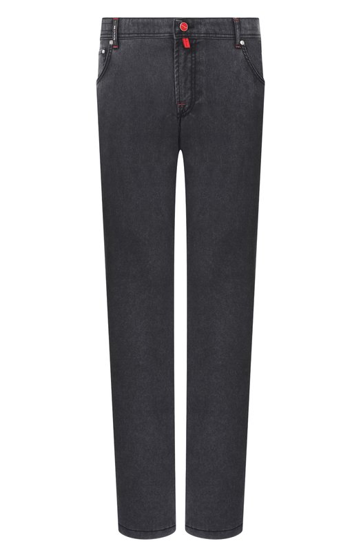 Шерстяные брюки Kiton UPNJSK0615H Чёрный UPNJSK0615H