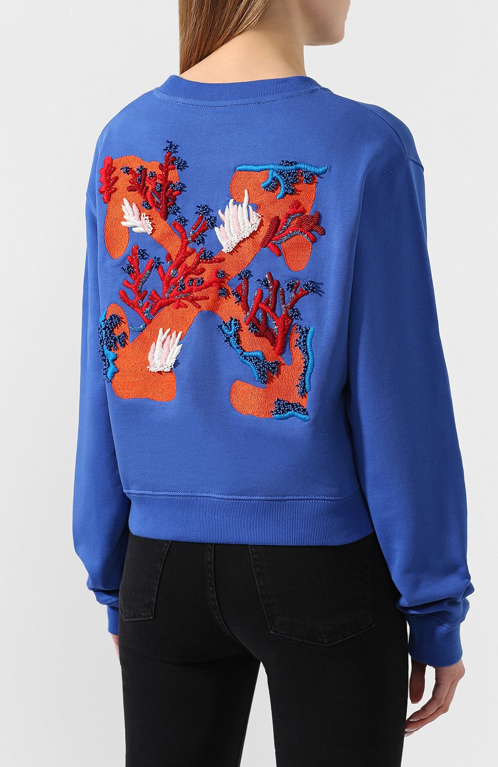 Хлопковый свитшот OFF-WHITE, арт. 0WBA026R200030403020, фото 4