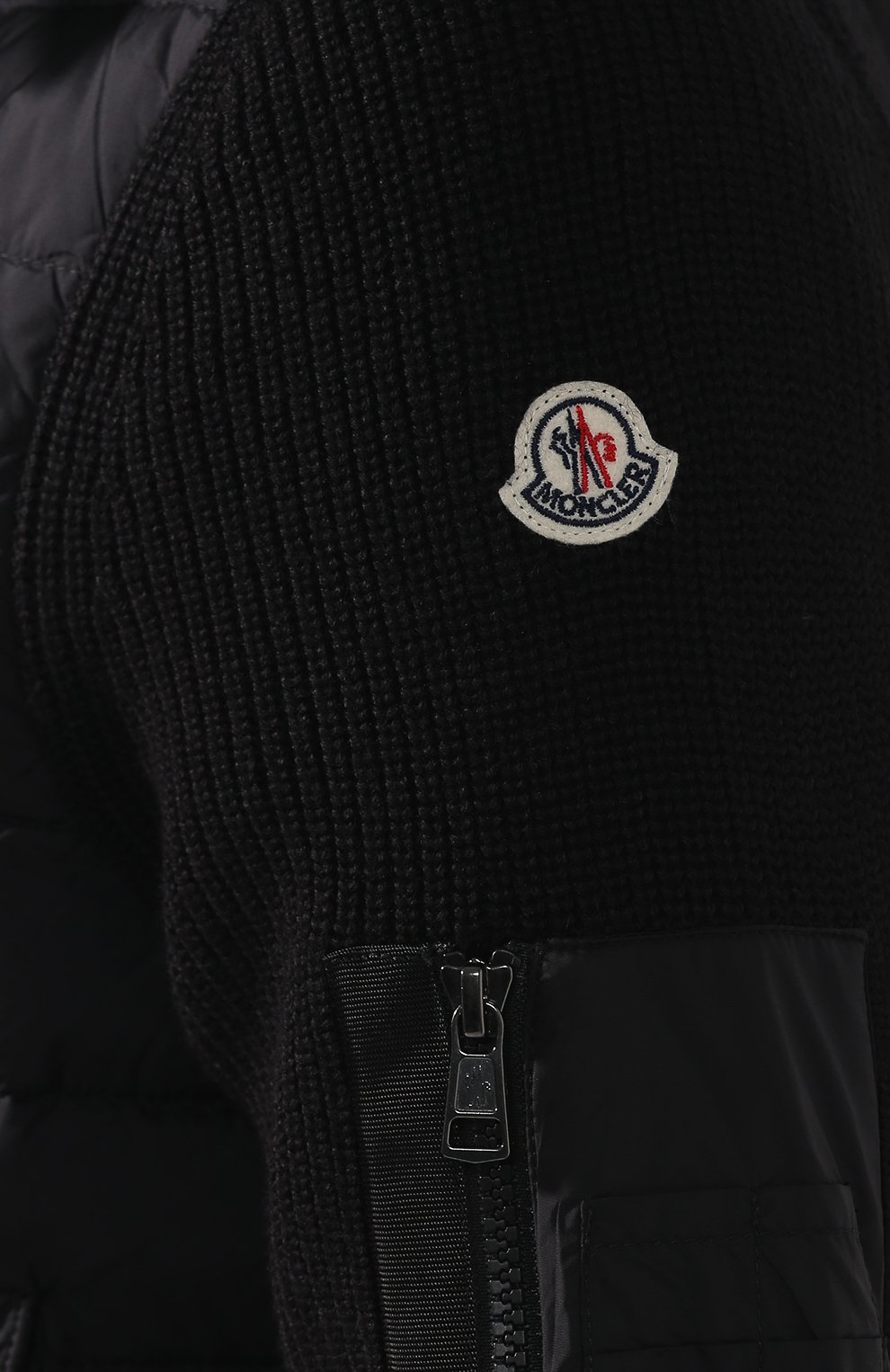 Кардиган на молнии с утепленной вставкой и капюшоном MONCLER, арт. D2-091-94028-00-94789, фото 5