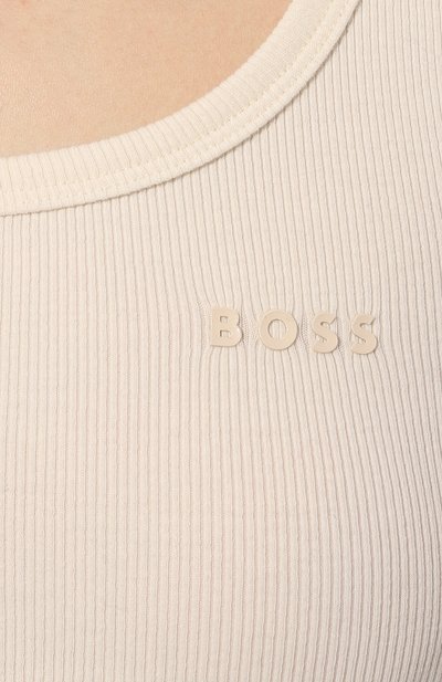 Хлопковая майка BOSS белого цвета по цене 4195 руб., арт. 50489642, фото 5 Хлопковая майка BOSS, арт. 50489642, фото 5