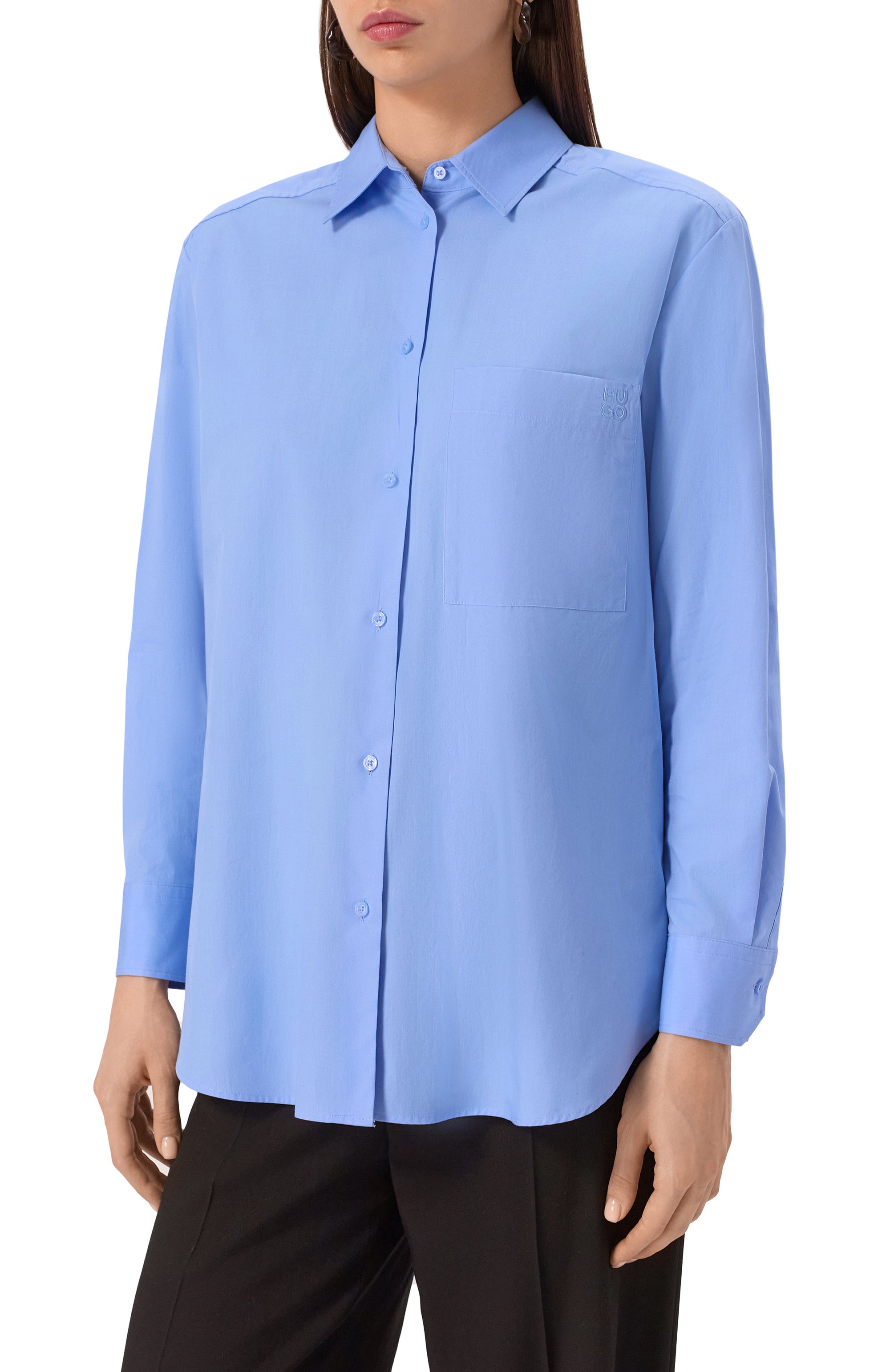 Хлопковая рубашка HUGO, арт. 50515741, фото 3