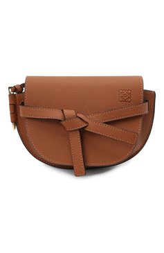 Женская сумка gate mini LOEWE коричневого цвета, арт. A650N46X02 | Фото 1 (Материал: Натуральная кожа; Сумки-технические: Сумки через плечо; Размер: mini; Ремень/цепочка: На ремешке; Драгоценные камни: Проставлено; Материал сплава: Проставлено)