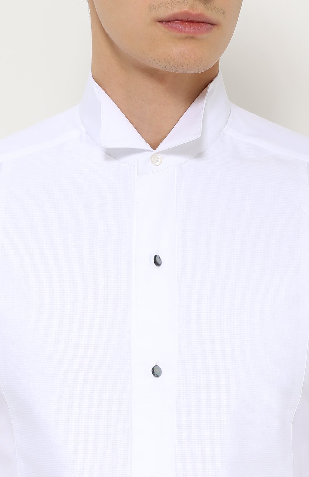 Хлопковая сорочка под смокинг с воротником бабочка ZEGNA, арт. 8019609MENSM, фото 5