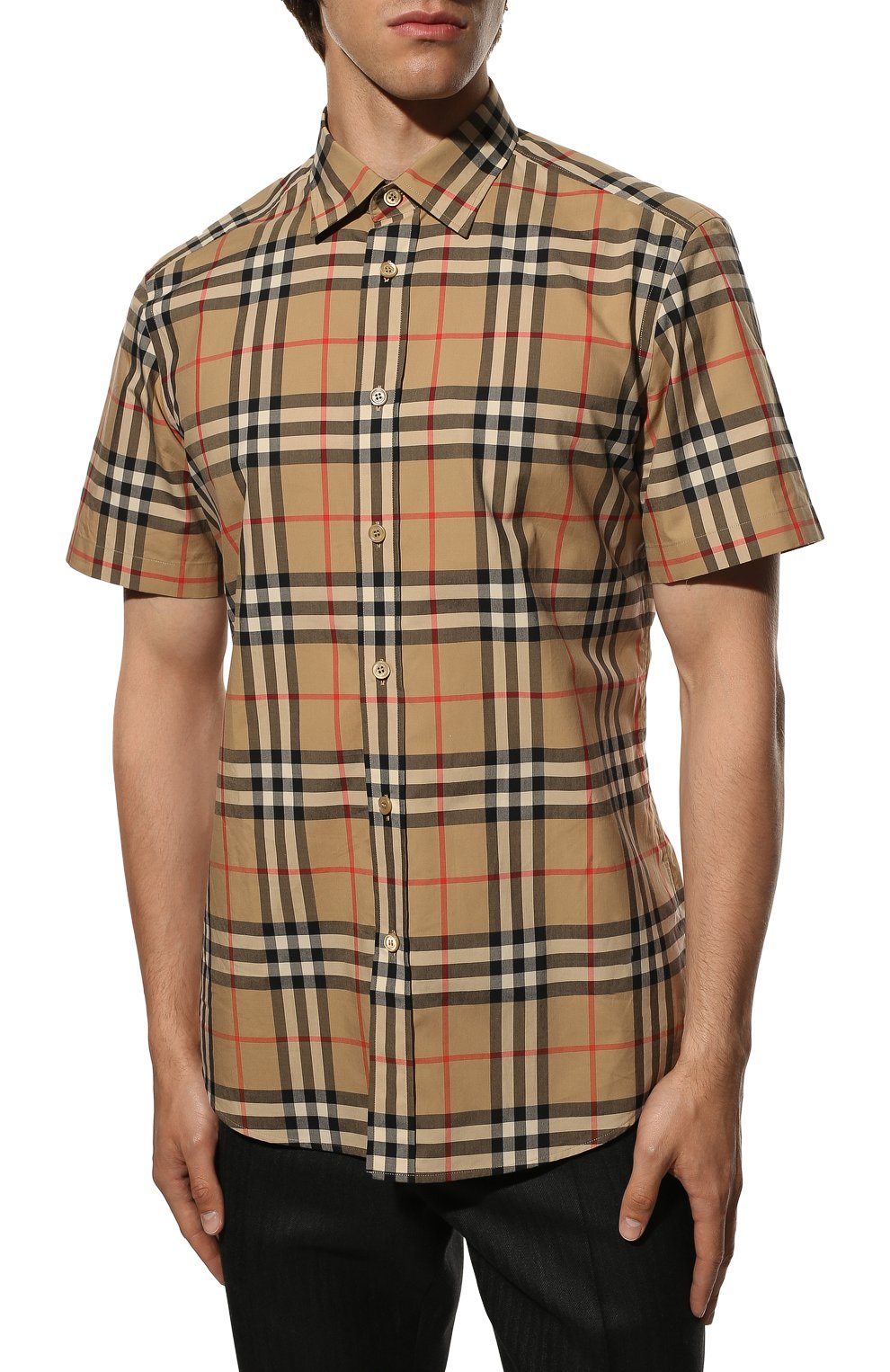 Хлопковая рубашка BURBERRY, арт. 8020869, фото 3