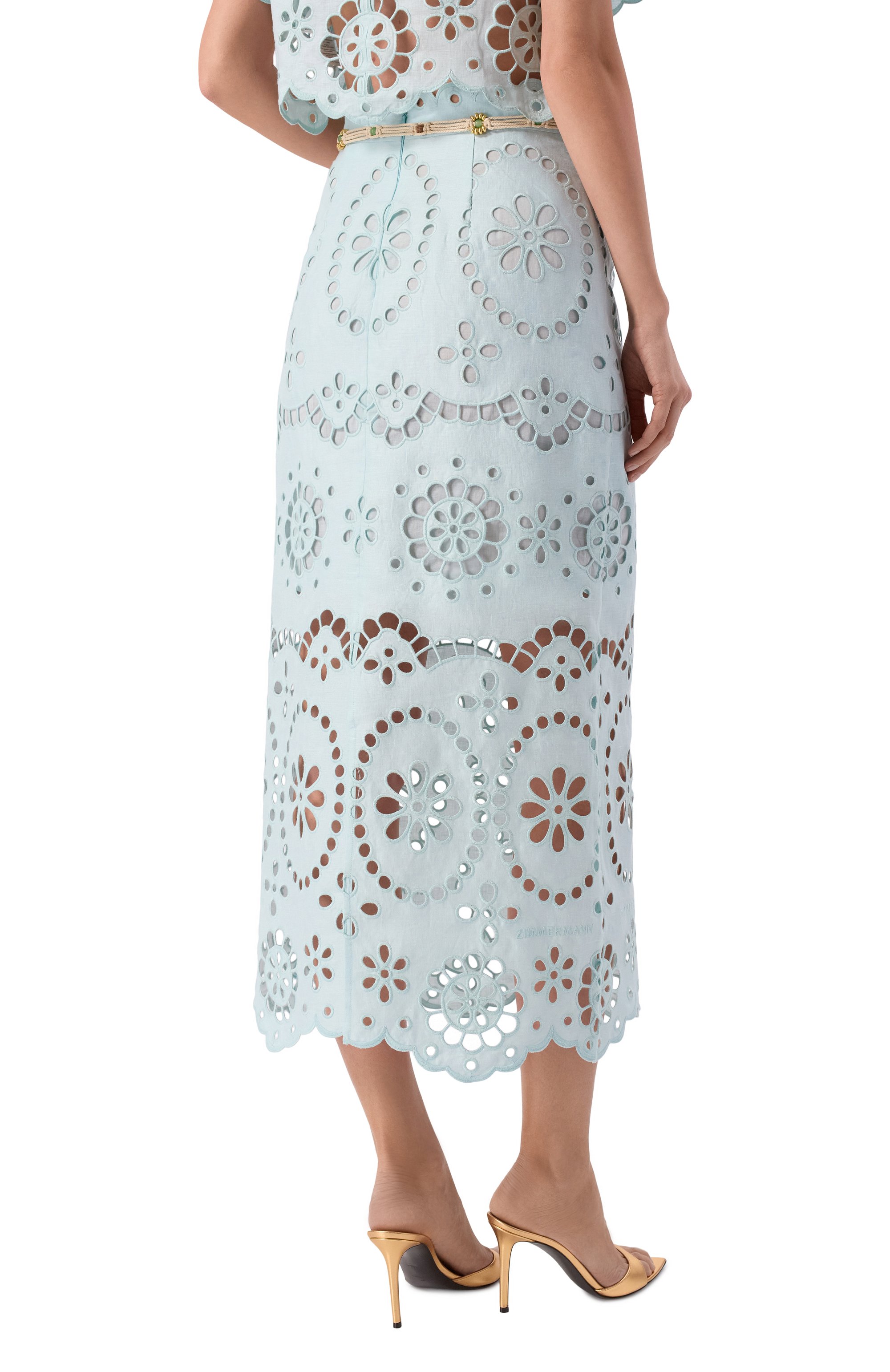 Льняная юбка ZIMMERMANN, арт. 6179SRS261, фото 4