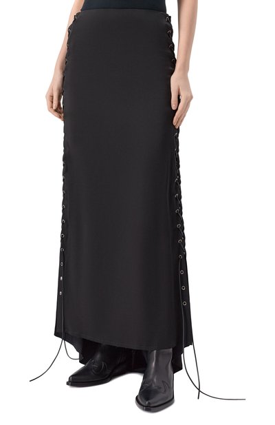 Юбка ANN DEMEULEMEESTER черного цвета по цене 170500 руб., арт. B0013432/FA647, фото 3 Юбка ANN DEMEULEMEESTER, арт. B0013432/FA647, фото 3