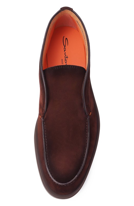 Замшевые ботинки Detroit Santoni MGDG17823DKTGEAA Коричневый  MGDG17823DKTGEAA Фото 6
