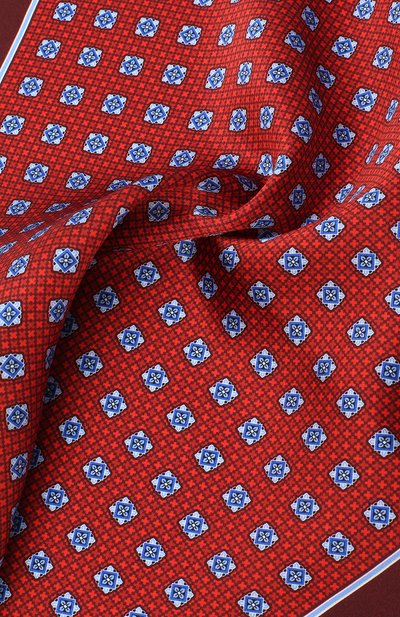 Шелковый платок CANALI красного цвета по цене 7560 руб., арт. 03/HS02985, фото 2 Шелковый платок CANALI, арт. 03/HS02985, фото 2