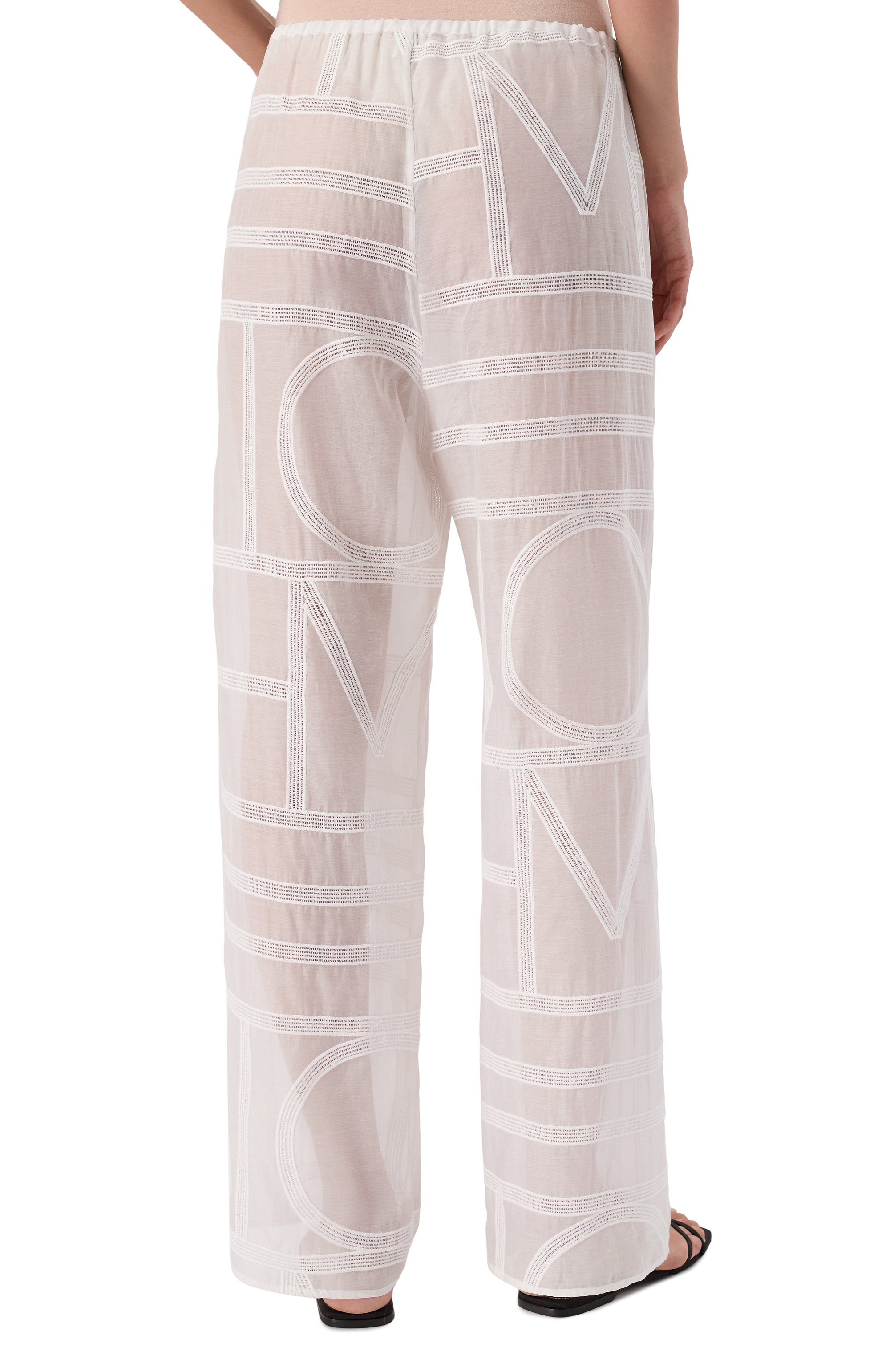 Брюки из хлопка и шелка TOTEME, арт. 253-WRB0316-FB0441, фото 4