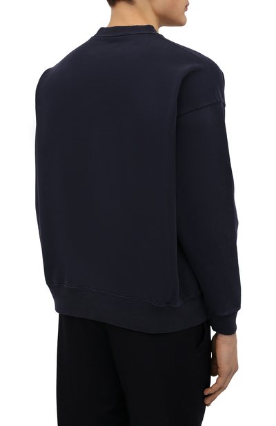 Хлопковый свитшот BALENCIAGA синего цвета по цене 111000 руб., арт. 676629/TLV90, фото 4 Хлопковый свитшот BALENCIAGA, арт. 676629/TLV90, фото 4