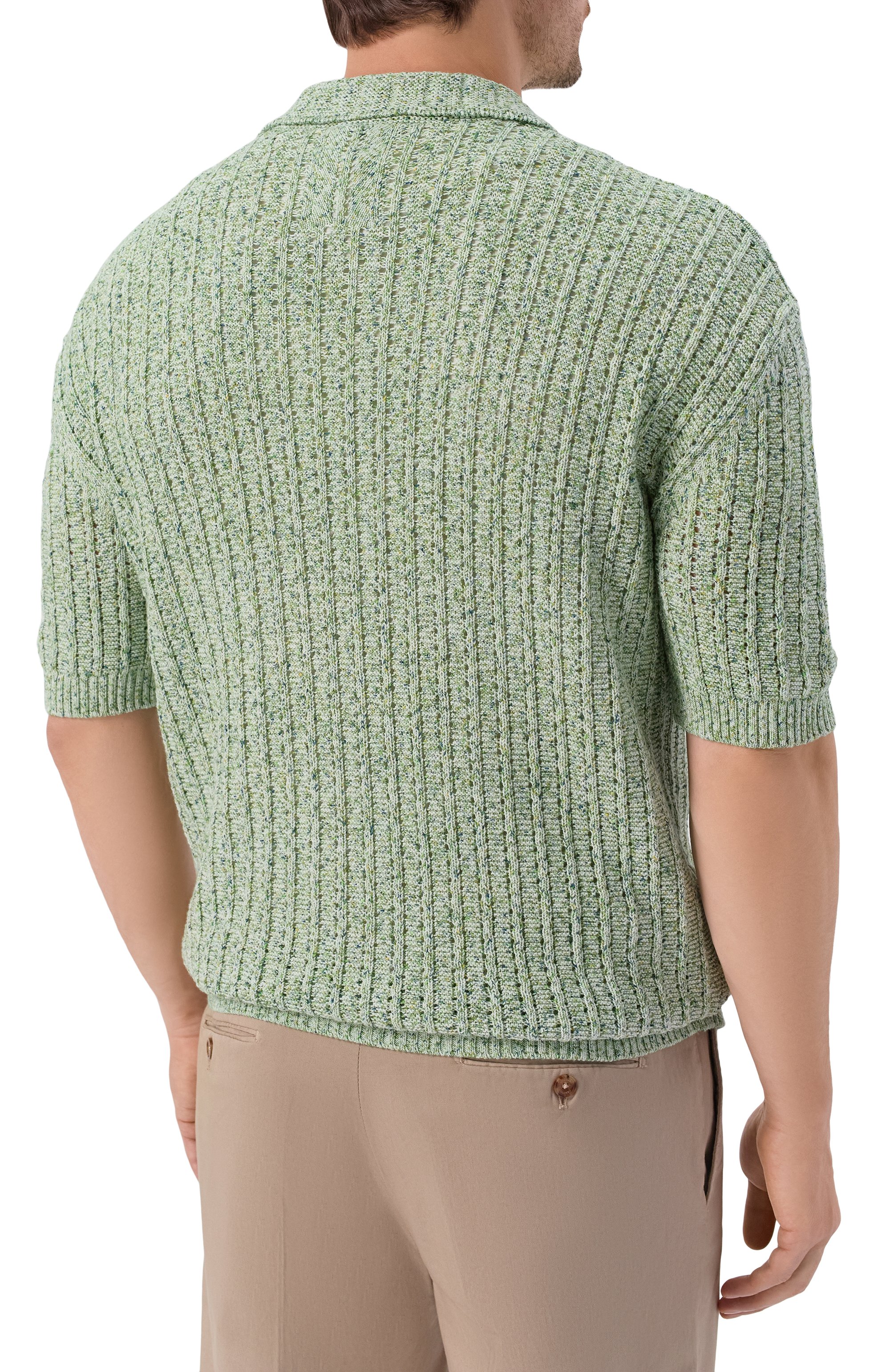 Хлопковая рубашка ANDREA CAMPAGNA зеленого цвета по цене 55450 руб., арт. M5426-9101, фото 4 Хлопковая рубашка ANDREA CAMPAGNA, арт. M5426-9101, фото 4