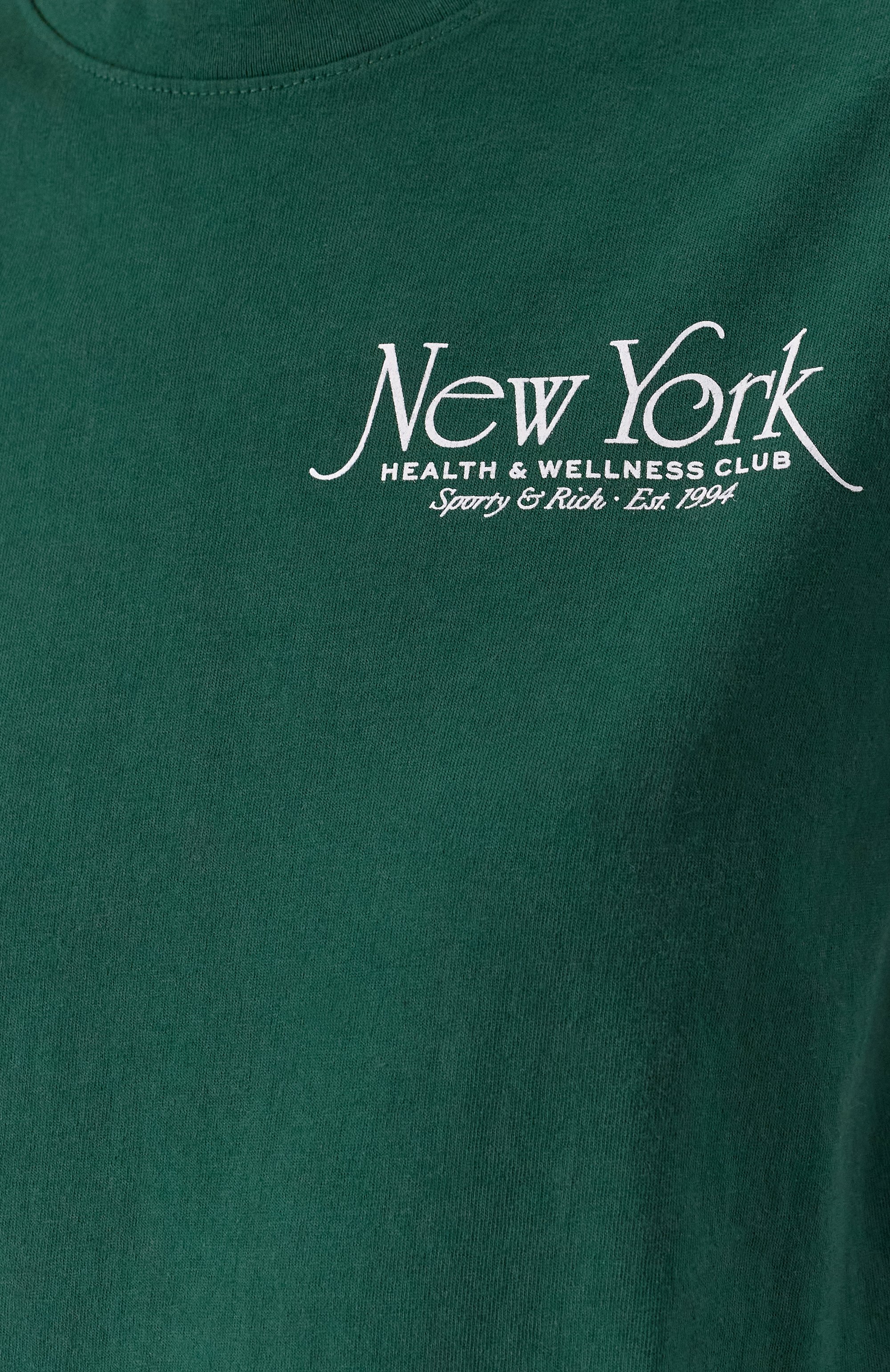 Хлопковая футболка SPORTY AND RICH, арт. T0043606034GR10, фото 9