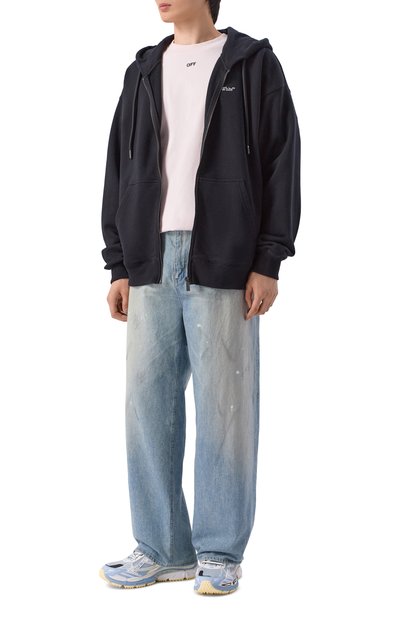 Комбинированные кроссовки be right back OFF-WHITE, арт. 0MIA295S26FAB001, фото 2