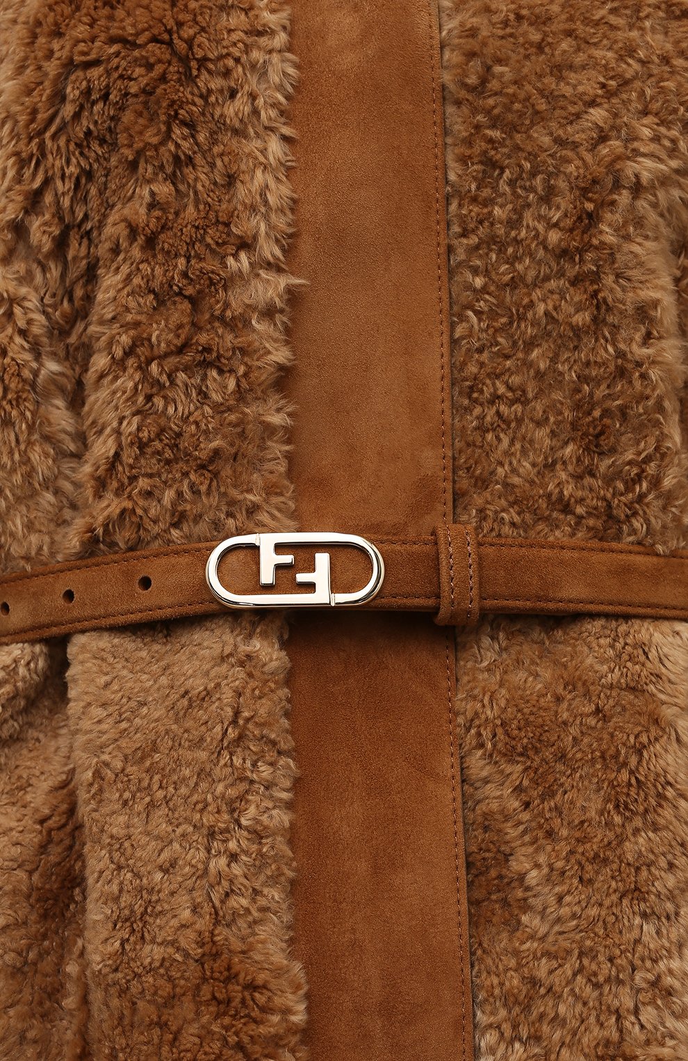 Шуба из норки с отделкой из козлика FENDI, арт. FNF74L AH0H, фото 5