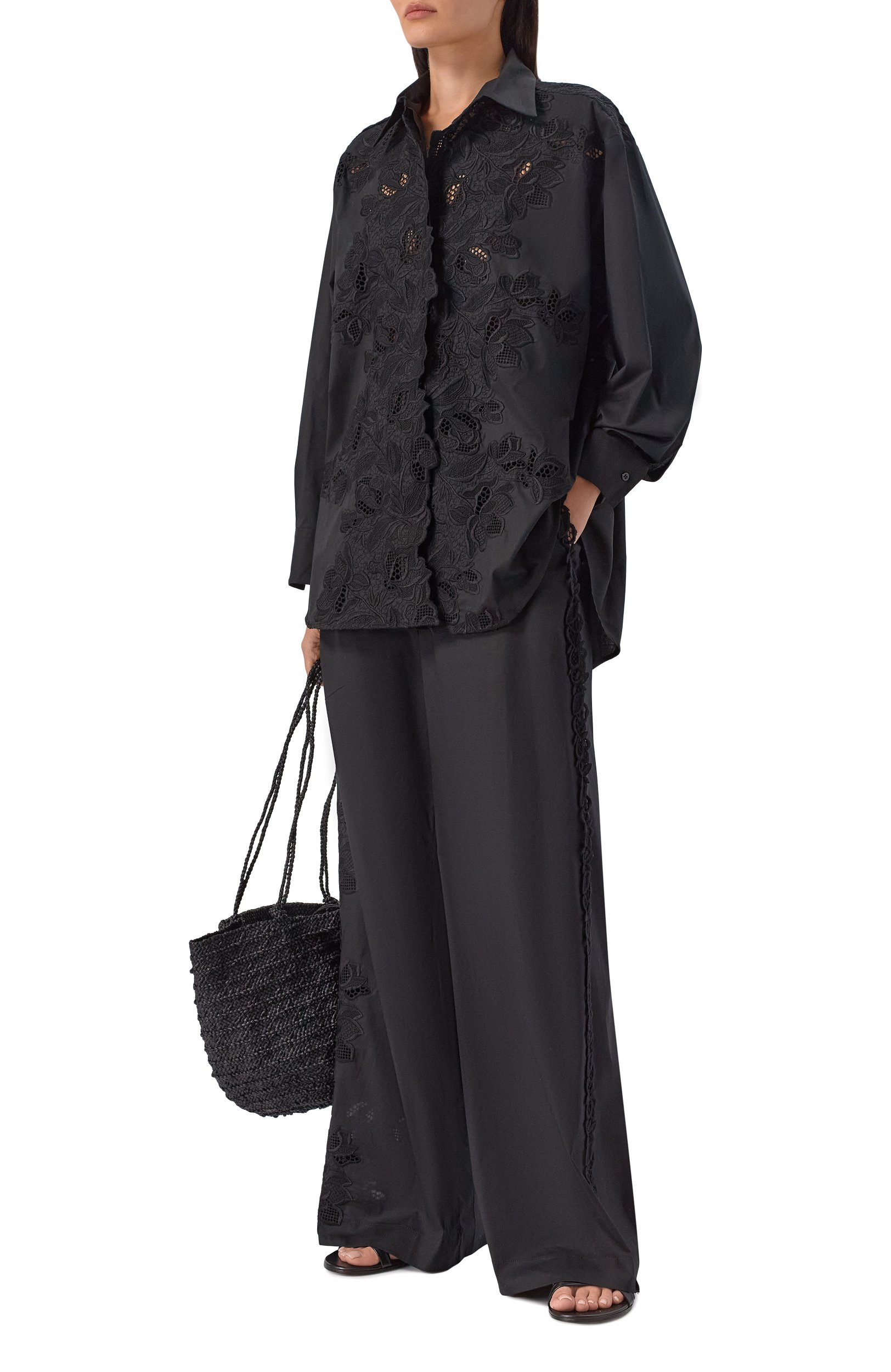 Хлопковая рубашка ERMANNO SCERVINO, арт. D484K301QDV, фото 2