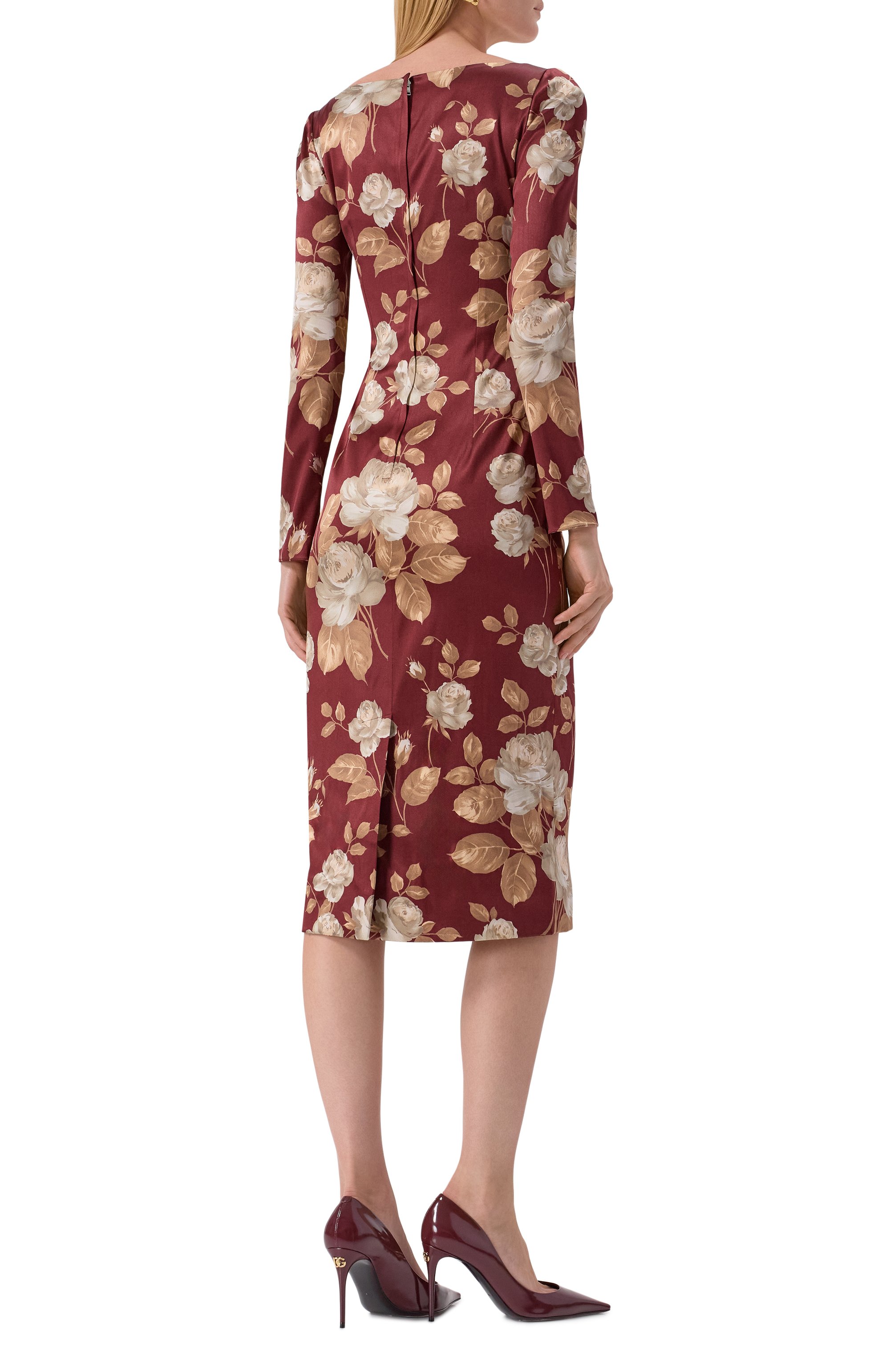 Атласное платье DOLCE & GABBANA, арт. F6TYGT/FSIB8, фото 4