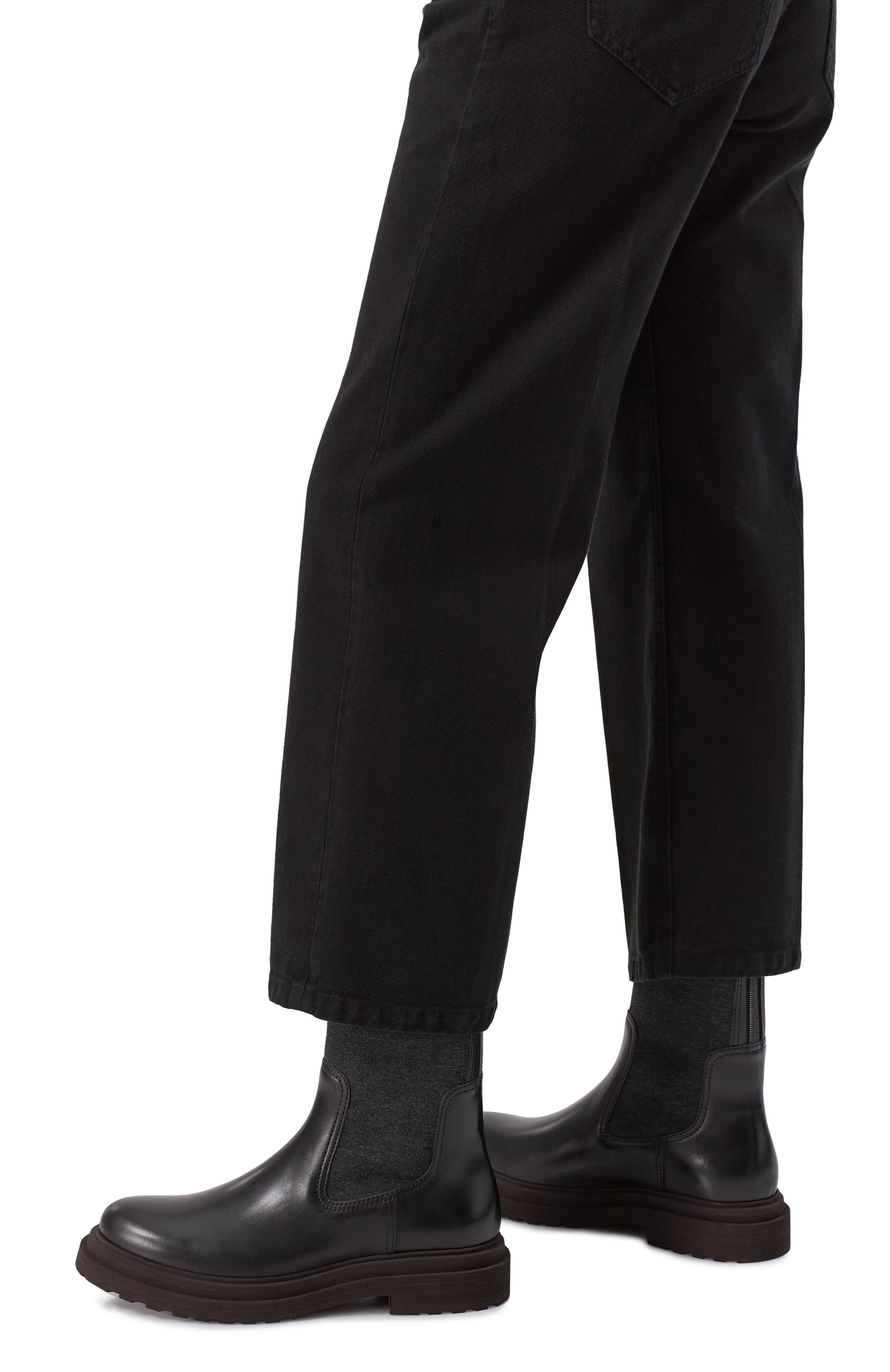 Кожаные челси BRUNELLO CUCINELLI, арт. MZ0LG3034P, фото 3