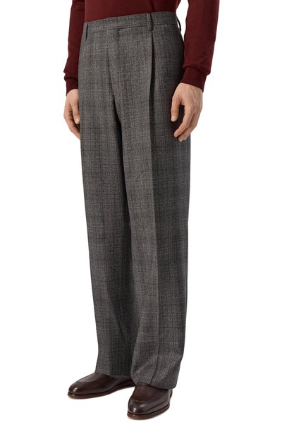 Шерстяные брюки CORNELIANI темно-серого цвета по цене 65250 руб., арт. 284H39/2A17362, фото 3 Шерстяные брюки CORNELIANI, арт. 284H39/2A17362, фото 3