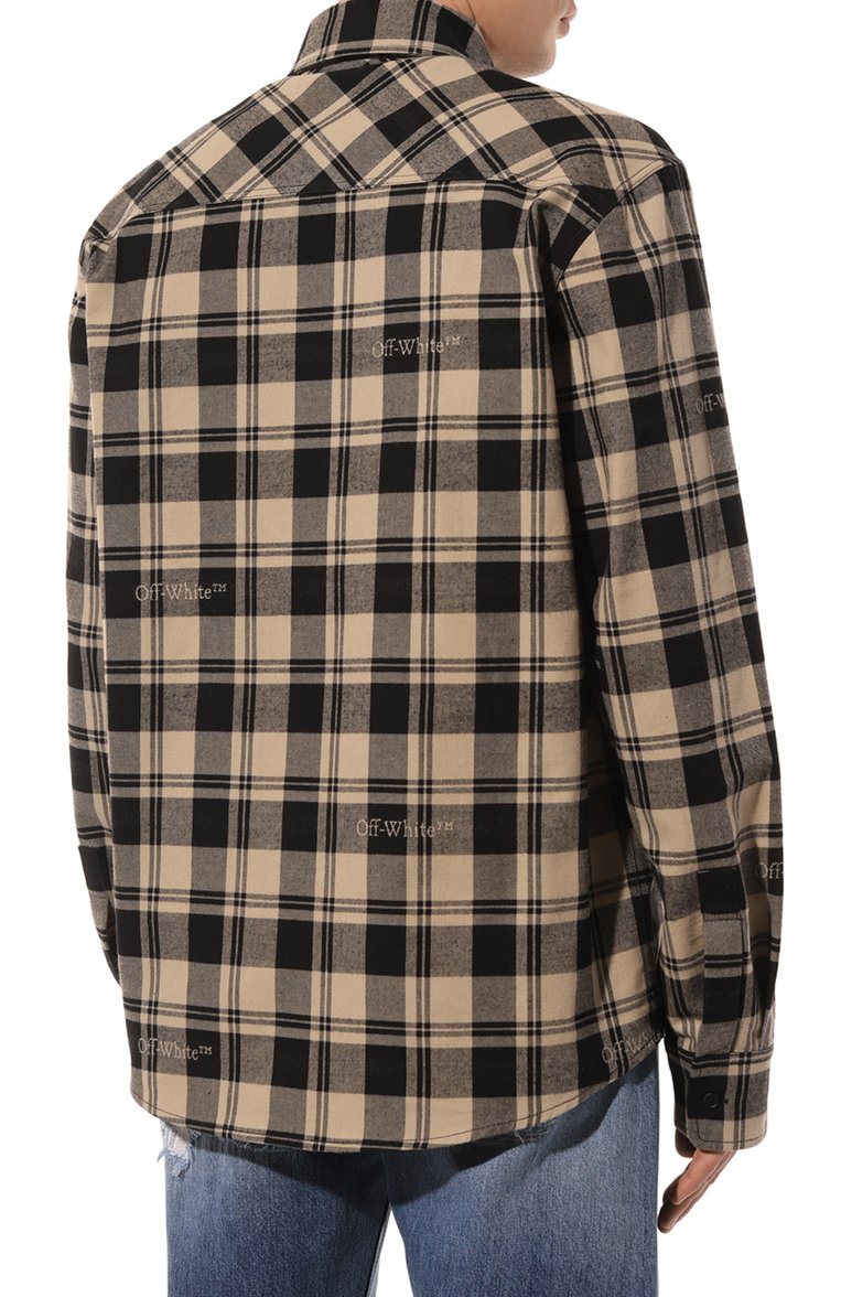 Хлопковая рубашка OFF-WHITE, арт. 0MGE030F23FAB001, фото 1
