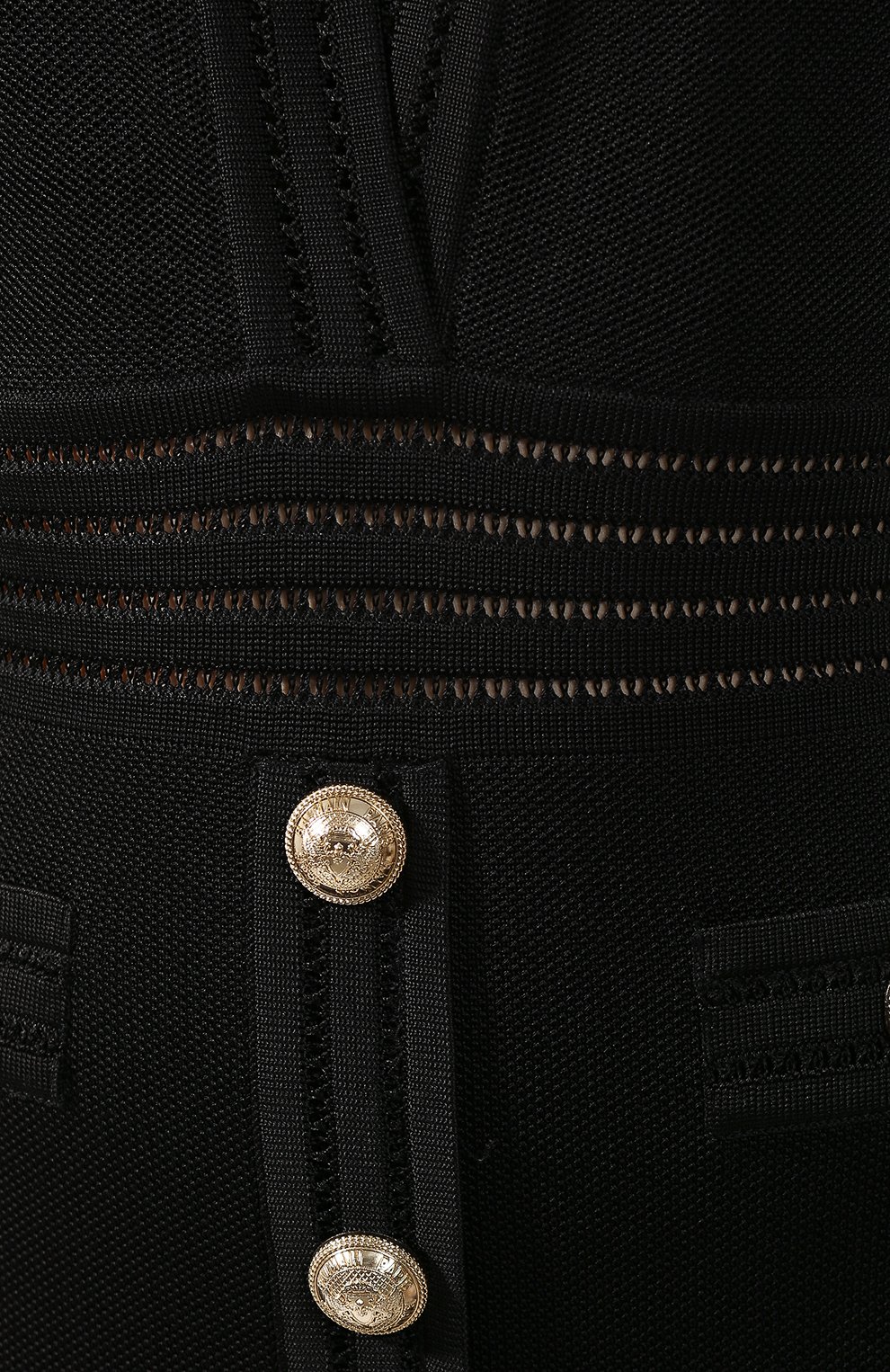 Платье BALMAIN черного цвета по цене 166500 руб., арт. TF16125/K043, фото 5 Платье BALMAIN, арт. TF16125/K043, фото 5
