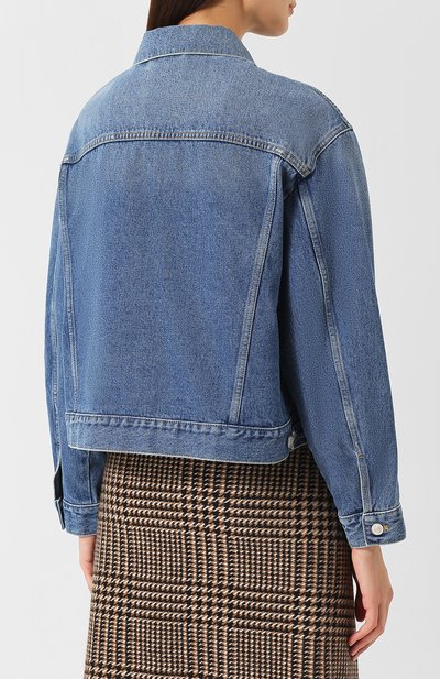 Джинсовая куртка с потертостями и накладными карманами BALENCIAGA, арт. 529175/TSB06, фото 4