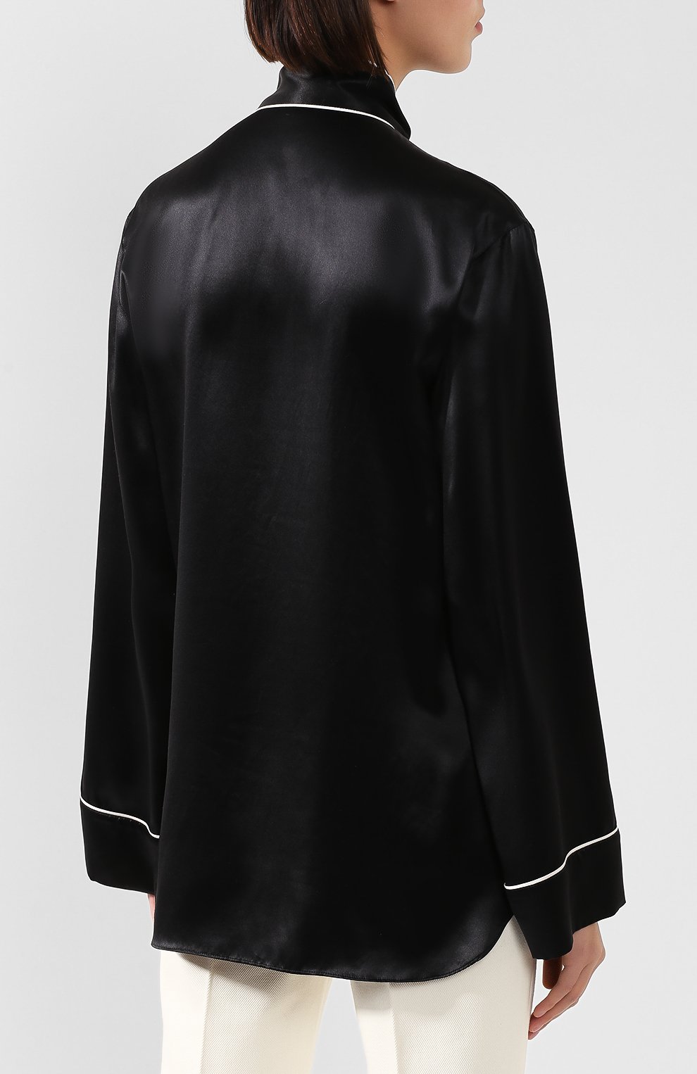 Атласная блузка DOLCE & GABBANA, арт. F72K0Z/GD18T, фото 4