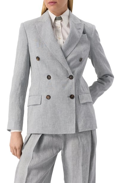 Льняной жакет BRUNELLO CUCINELLI, арт. MH5477039, фото 3