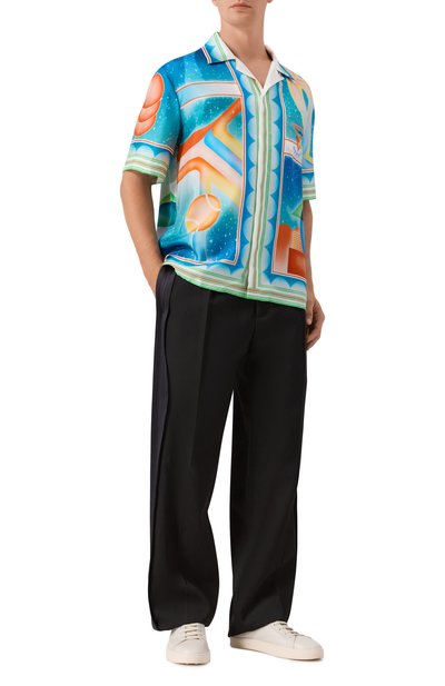 Шерстяные брюки CASABLANCA, арт. MPF25-TR-320-01, фото 2