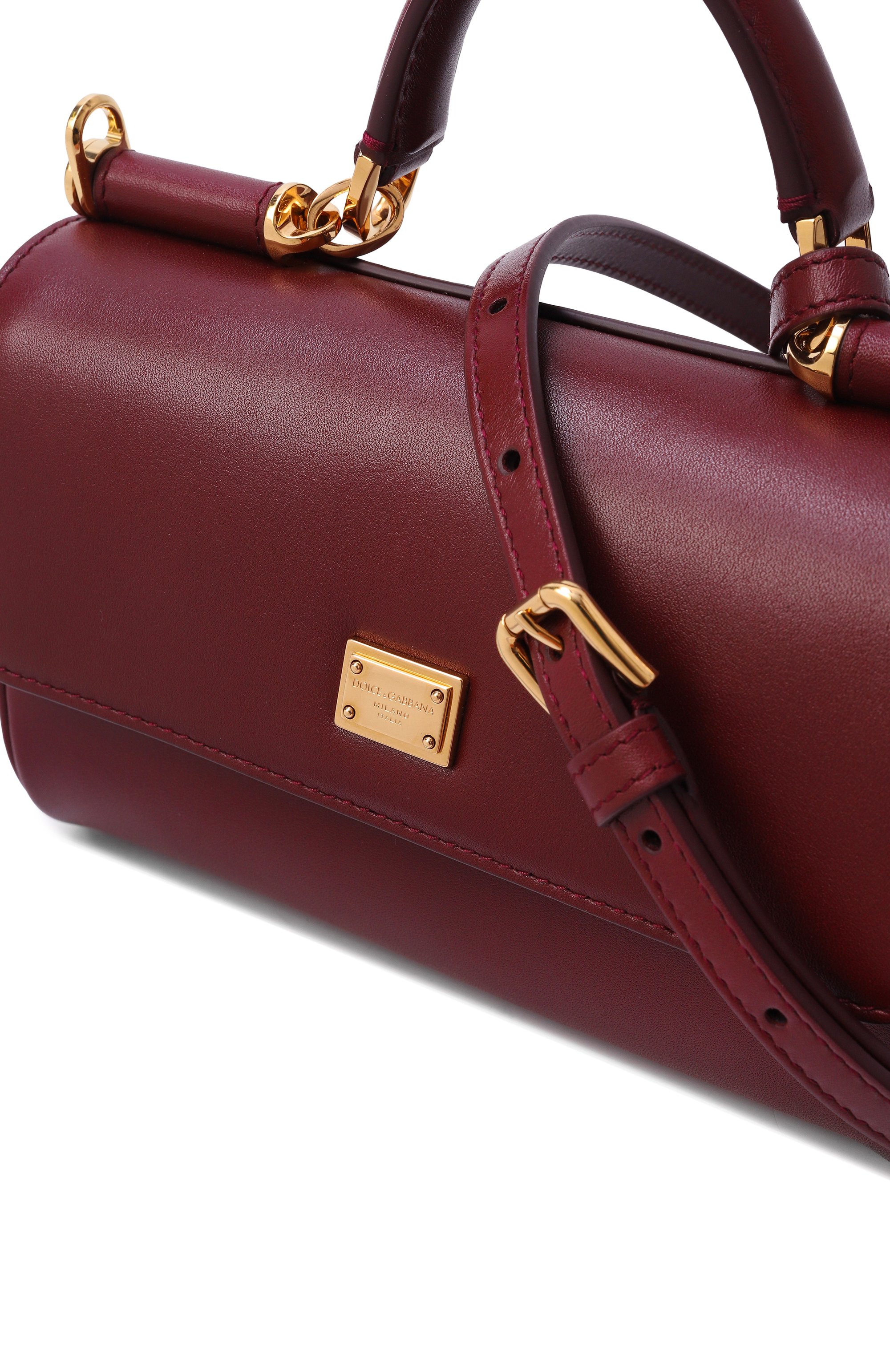 Сумка my sicily mini DOLCE & GABBANA бордового цвета по цене 192500 руб., арт. BB7864/B7321, фото 3 Сумка my sicily mini DOLCE & GABBANA, арт. BB7864/B7321, фото 3