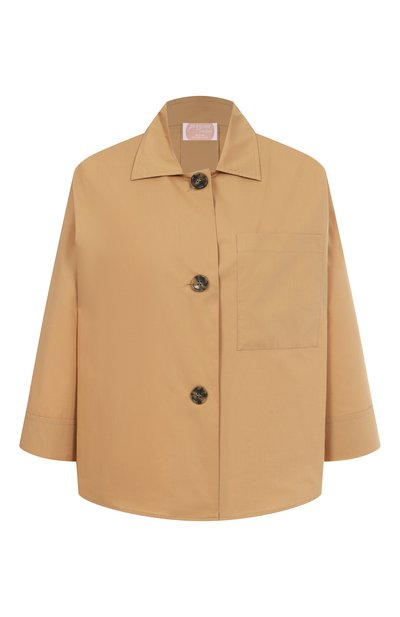 Хлопковая блузка PERSONA BY MARINA RINALDI бежевого цвета по цене 18450 руб., арт. C0RSAR0, фото 1 Хлопковая блузка PERSONA BY MARINA RINALDI, арт. C0RSAR0, фото 1