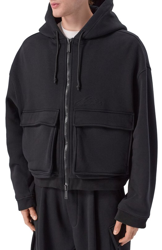 Хлопковая толстовка Dsquared2 S79HG0020/D25007 Чёрный  S79HG0020/D25007 Фото 3