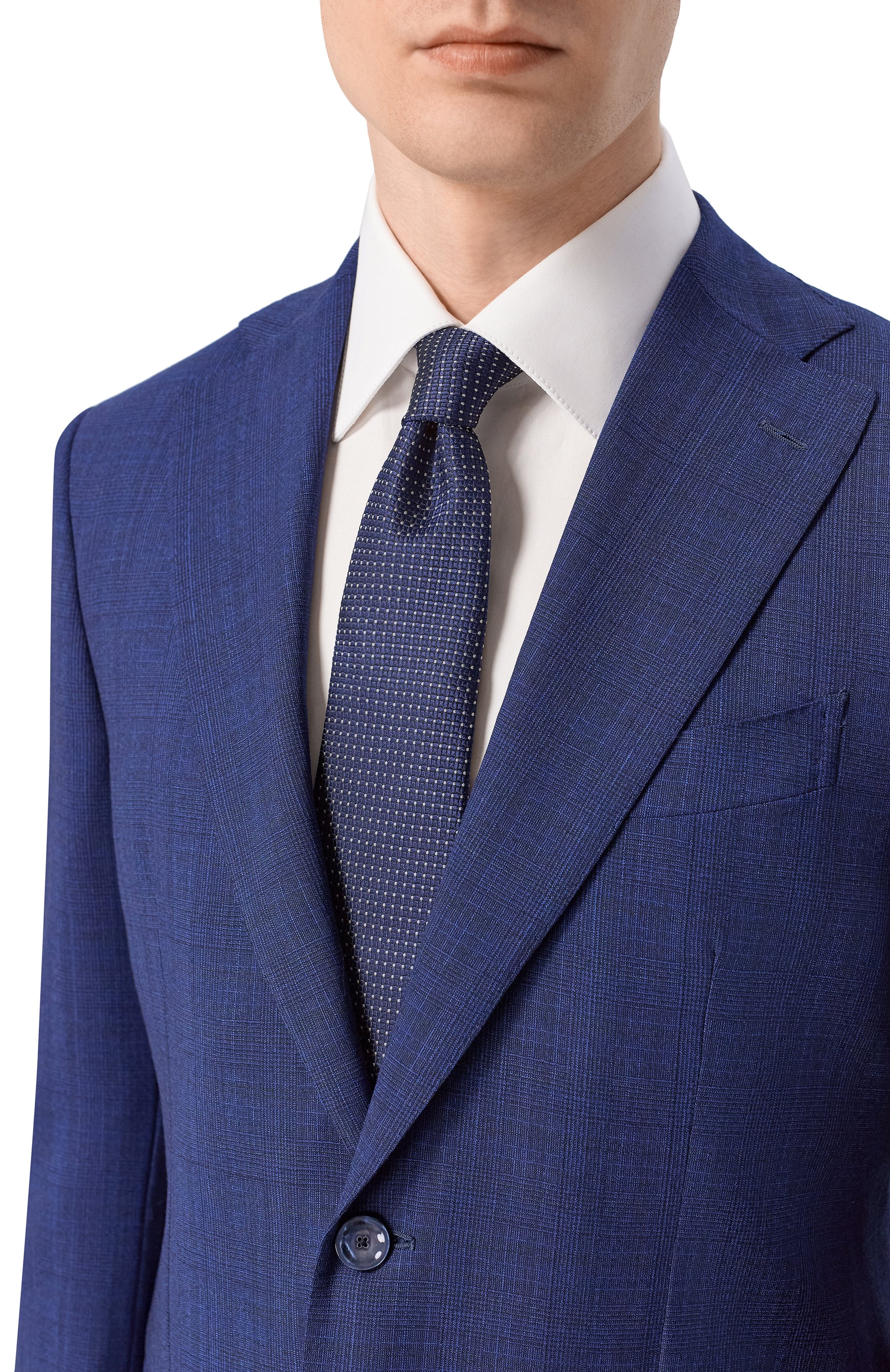 Шелковый галстук ZILLI темно-синего цвета по цене 38600 руб., арт. CRAV02M0600VP0I00, фото 2 Шелковый галстук ZILLI, арт. CRAV02M0600VP0I00, фото 2