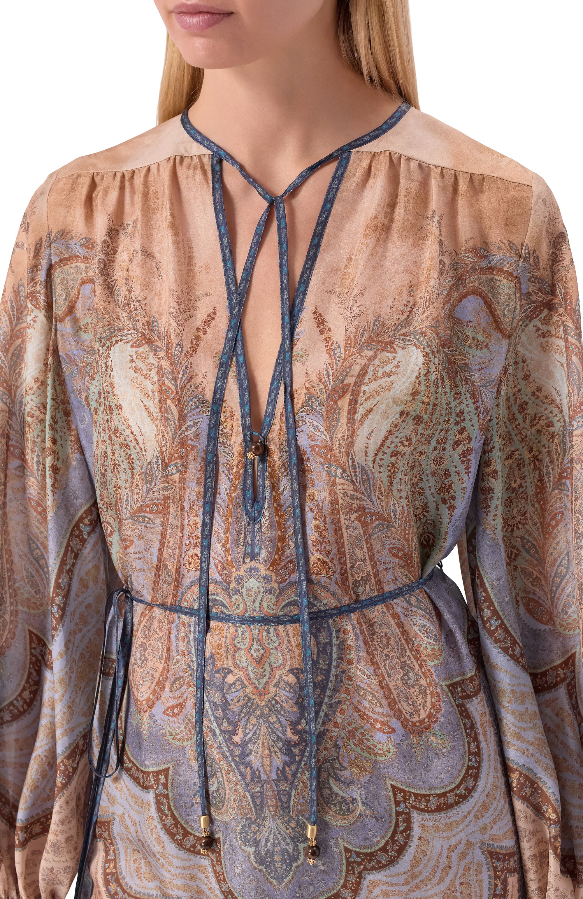 Шелковая туника ZIMMERMANN, арт. 5807DRS262, фото 5