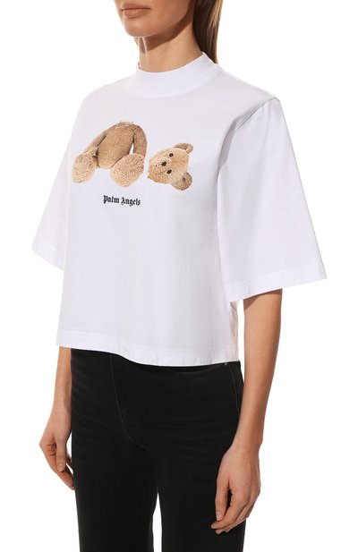 Хлопковая футболка PALM ANGELS, арт. PWAA020C99JER0010160, фото 3