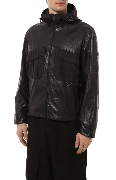 Кожаная куртка BOSS ORANGE, арт. 50485091, фото 3