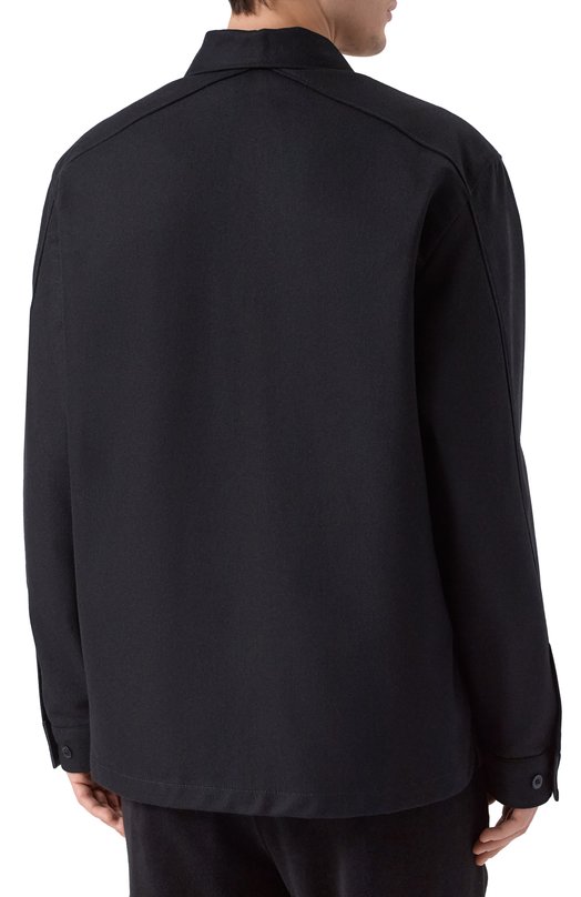 Шерстяная рубашка C.P. Company 19CM0S271A110498A Чёрный  19CM0S271A110498A Фото 4
