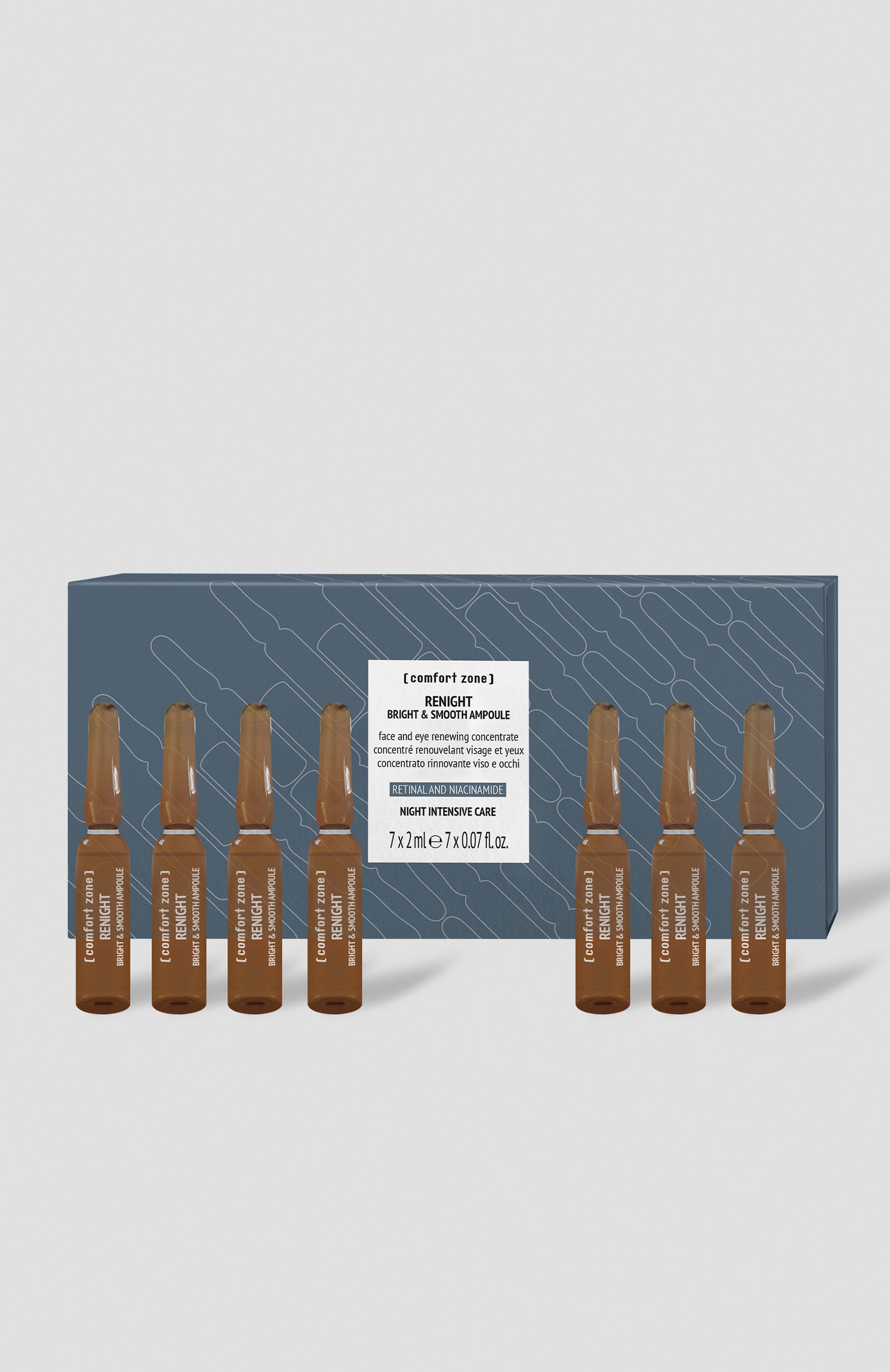 Ампульный концентрат «сияние & гладкость» renight (7х2ml) COMFORT ZONE, арт. 12292, фото 4
