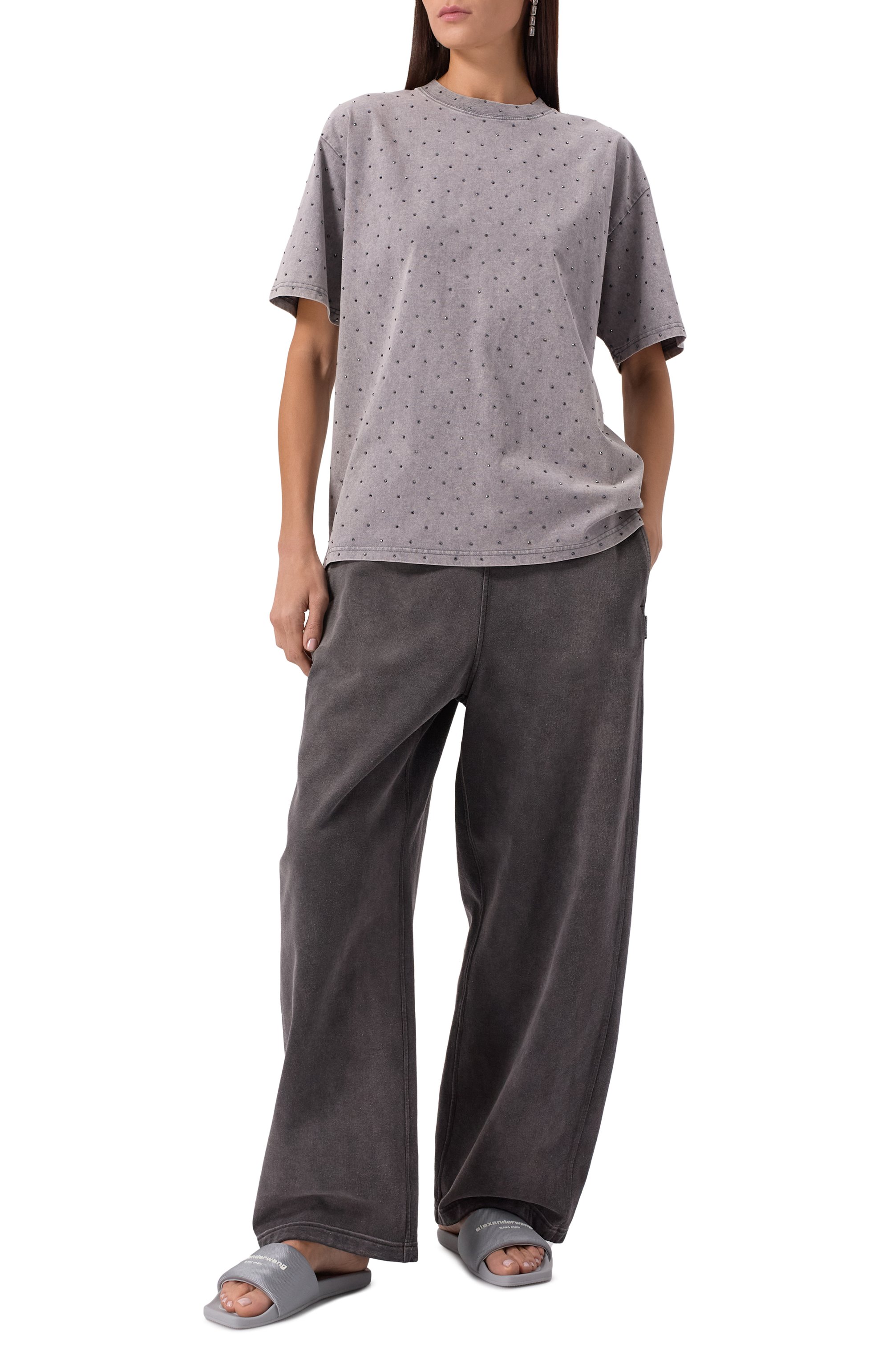 Текстильные шлепанцы ALEXANDER WANG, арт. 30221S059, фото 2