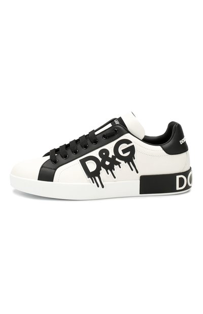 Кожаные кеды portofino DOLCE & GABBANA, арт. CS1570/AA721, фото 3