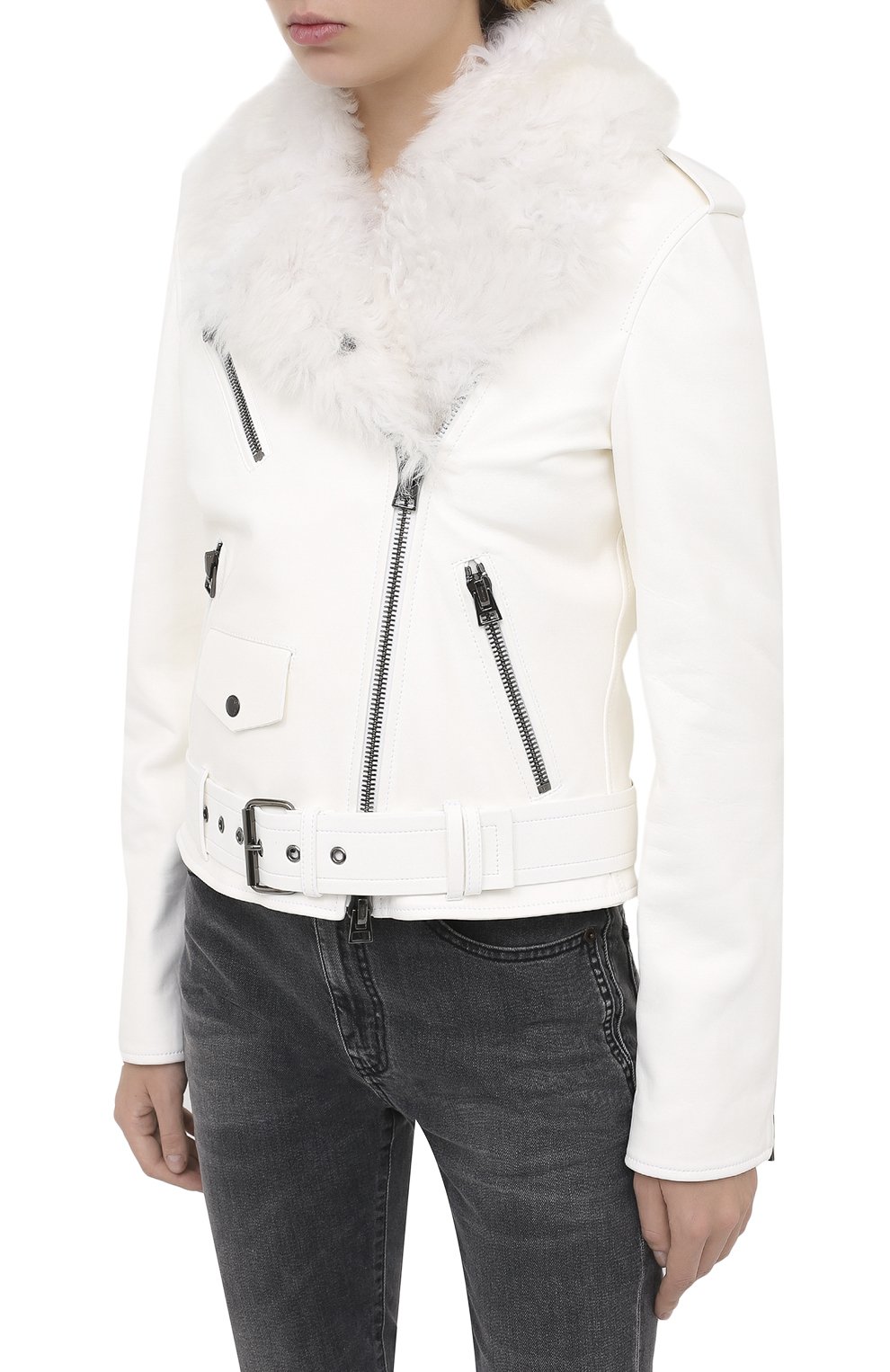 Кожаная куртка TOM FORD, арт. CSF623-FUX127, фото 4