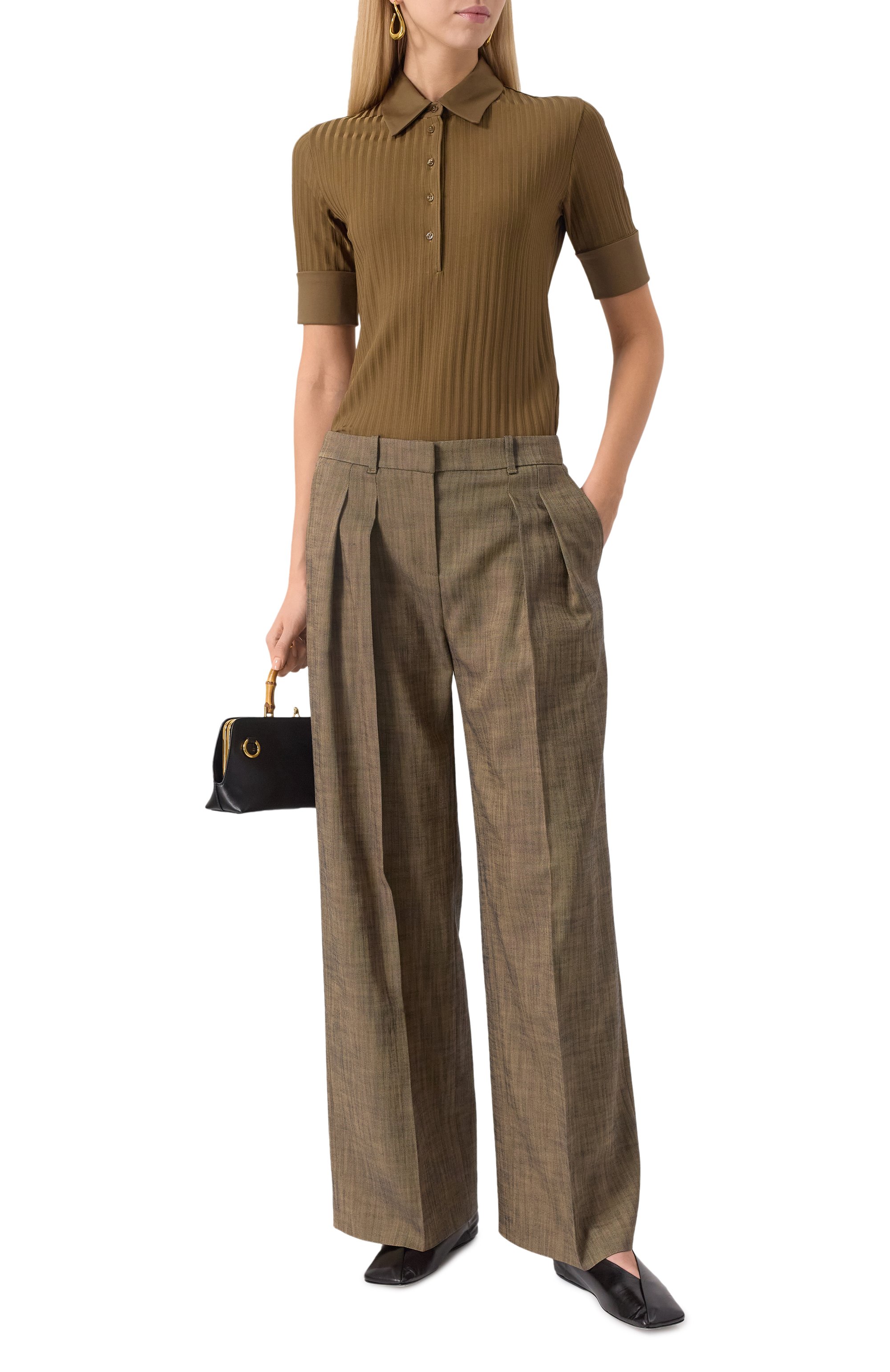 Поло из вискозы BOSS, арт. 50532051, фото 2