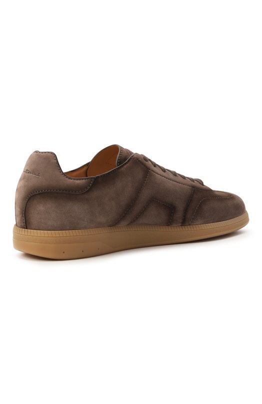 Замшевые кеды DBS-Olympic Santoni MBPG22072FARKSE2 Коричневый  MBPG22072FARKSE2 Фото 5