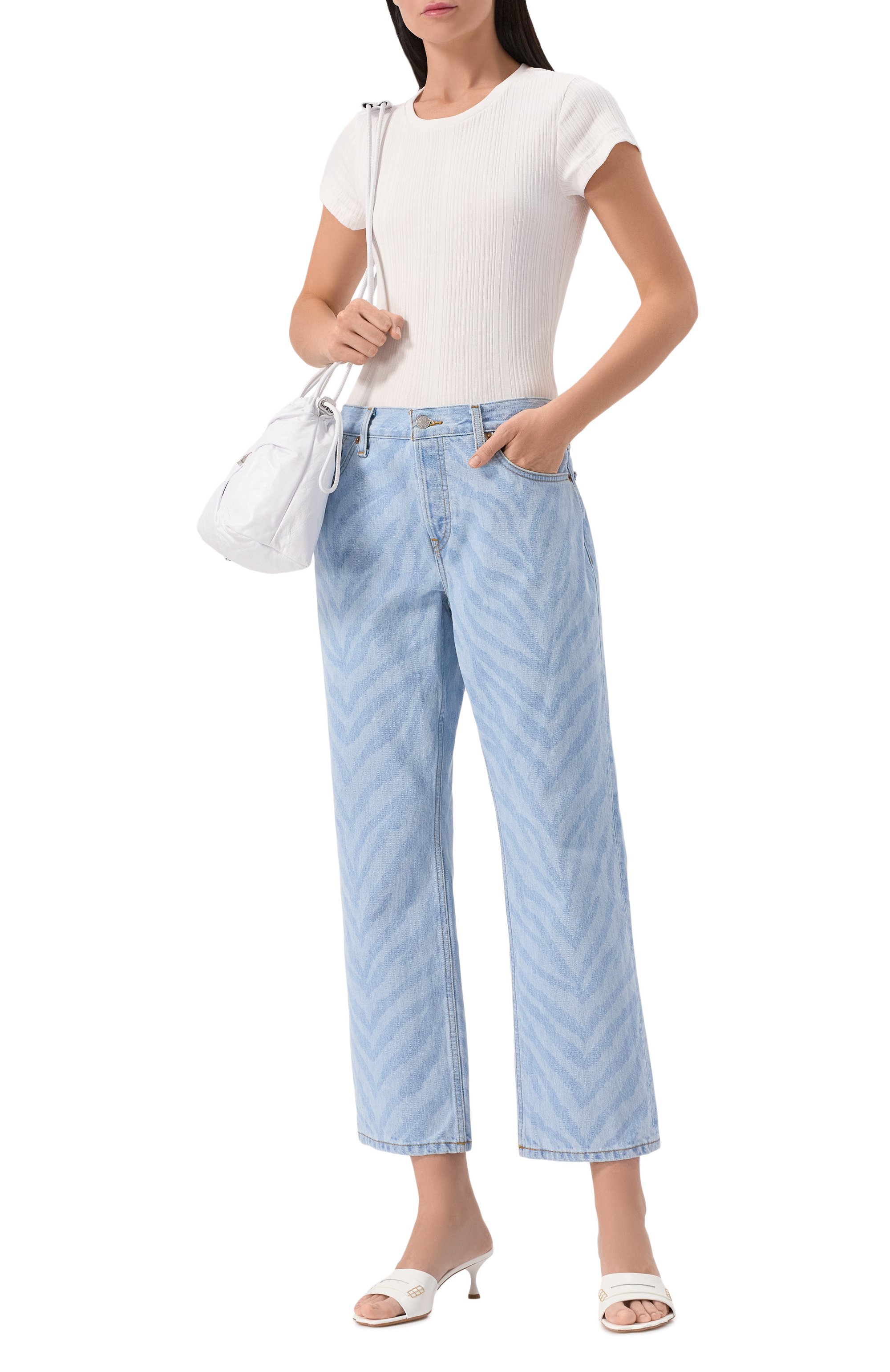 Хлопковая футболка RE/DONE, арт. 865-02WSLIMTE, фото 2